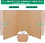 Large Bulletin Board - 72 X 48 inches Decorative Felt Pin Board - 6' x 4' Cork Board Alternative for Wall - Foldable Picture Board Self-Adhesive Prayer Board with 30 Pushpins - Ginger Yellow