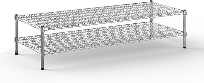 Regal Altair 24" Deep x 60" Wide x 14" Height Wire Shelving Kit | 2-Tier | NSF Commercial Storage Rack Unit