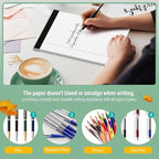 2 Pcs Legal Pads 8.5 x 11 Note Pads 8.5 x 11 Inch Notepad 60 Sheets Writing Pads Wide Ruled Lined Paper Pads White Paper Note Pads 8.5 x 11 with 30 Sheets Per Legal Pad for School, Office, Home
