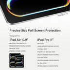 Paper Screen Protector Compatible with iPad Pro 11 Air 5th/4th(2018-2022) 10.9In Removable Draw and Write Like on Paper, Anti Blue Light Filter, Sensitivity Film, Apple Pencil & Case Friendlly