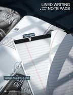 Legal Pads 5x8 Inch Writing Pads for Office Note Pads 5x8 for Work 80 GSM Paper College Ruled Legal Pad To Do List Notepad 30 Sheets 6 Pack Notebook Writing Pad Notepads for Grocery List Shopping List