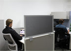 OBEX Acoustical Cubicle Privacy Screen Extender Desk Panel & Office Divider, Add Separation & Block Noise, 12" x 24", Graphite