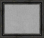 Amanti Art Black Framed Magnetic Board 25x29 Medium Vision Board for use with Magnets, 100% Metal Sheet to Display Items as Office Decor or for Home Organization in mudroom, Kitchen or Kids Room