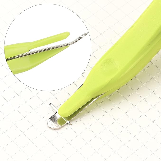 ZZTX 3 PCS Professional Magnetic Staple Remover Puller Staples Remover Staple Removal Tool for School Office Home(Blue, Rose, Green)