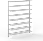 Regal Altair 14" Deep x 60" Wide x 86" Height Wire Shelving Kit | 8-Tier | NSF Commercial Storage Rack Unit