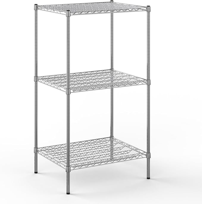 Regal Altair 24" Deep x 30" Wide x 54" Height Wire Shelving Kit | 3-Tier | NSF Commercial Storage Rack Unit