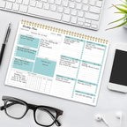 Weekly Planner Notepad Undated Weekly Goals Schedule Planner To Do List Notebook Planning Pad Calendars Organizers Habit Tracker Journal for Man & Women,52 Weeks (8.5x11")