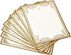 8 Pcs Vintage Letter Papers Set Printable Writing Paper Lined for Wedding Invitation Greeting Love Letters with Envelopes for Girls Women Men Stationary