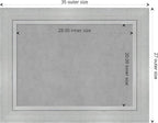 Amanti Art Silver Framed Magnetic Board 27x35 Medium Vision Board for use with Magnets, 100% Metal Sheet to Display Items as Office Decor or for Home Organization in mudroom, Kitchen or Kids Room