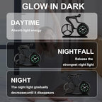CIGERA Racing Bicycle Desk Alarm Clock Battery Operated, Glow-in-The-Dark Dial, Silent Non-Ticking | Unique Cycling Gift for Cyclists, Students, Teachers | Office, Desk, Shelf Decor