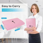 Accordion File Organizer, Accordion Folder for Sorting Documents and Papers, 13 Pockets Expanding File Storage Organizer for Hospital, Home, Travel and Office Use (Pink)