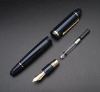 JINHAO X159 Fountain Pen (EF Nib 0.38mm, Dark Blue with Gold Clip)