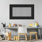 Amanti Art Black Framed Magnetic Board 19x31 Small Vision Board for use with Magnets, 100% Metal Sheet to Display Items as Office Decor or for Home Organization in mudroom, Kitchen or Kids Room