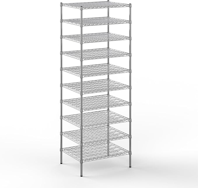 Regal Altair 24" Deep x 30" Wide x 86" Height Wire Shelving Kit | 10-Tier | NSF Commercial Storage Rack Unit