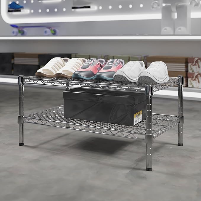 Regal Altair 18" Deep x 30" Wide x 14" Height Wire Shelving Kit | 2-Tier | NSF Commercial Storage Rack Unit