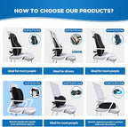 Niceeday Lumbar Support Pillow for Office Chair Car, Gaming Chair Lower Back Pain Relief Memory Foam Cushion with 3D Mesh Cover Ergonomic Orthopedic Back Rest Lower Back Support