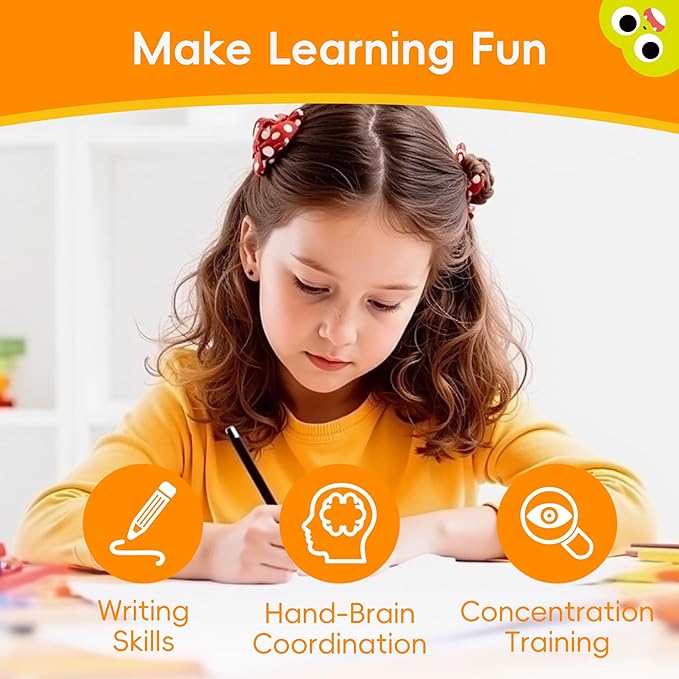 Timetome Large Magic Grooved Writing Practice for Kids 3-5, Grooved Writing Books Ages 6-8, Magic Book Handwriting Practice for Kids 5-7, Preschool Workbook Tracing Books for Boys & Girls