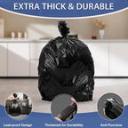 T.FORING Small Trash Bags 4 Gallon - 0.94 Mil Thick 220 Count Heany Duty 15 Liters Black Garbage Bags,Leakproof Durable and Unscented Weastbasket Can Liners for Bathroom Bedroom Home