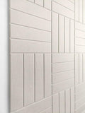 DECORITA Felt Bulletin Board Tiles | Modern Cork Board Alternative | Large Cork Boards for Walls | Aesthetic Felt Wall Panels for Office & Home Decor | Pinboard & Photo Board (12-Pack) | Beige