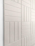 DECORITA Felt Bulletin Board Tiles | Modern Cork Board Alternative | Large Cork Boards for Walls | Aesthetic Felt Wall Panels for Office & Home Decor | Pinboard & Photo Board (12-Pack) | Beige