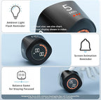 VEWINGL Cube Productivity Timer, 5/10/25/DIY Min Presets + Count-Up Mode, Time Display & Alarm Clock, Sound/Vibrate/Silent Alerts, Pause & Resume, Desk Timer for Work, Study, Kitchen (Black)