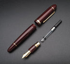 JINHAO X159 Fountain Pen (EF Nib 0.38mm, Wine Red with Gold Clip)