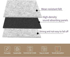 Large Cork Bulletin Board Alternative for Office60 x 35" - 15 Pack Felt Bulletin Boards Dart Wall Protectors 70 Pcs Safe RemovableAdhesive Tabs Pcs for Office Wall, School, Home Decor, Silvery Grey
