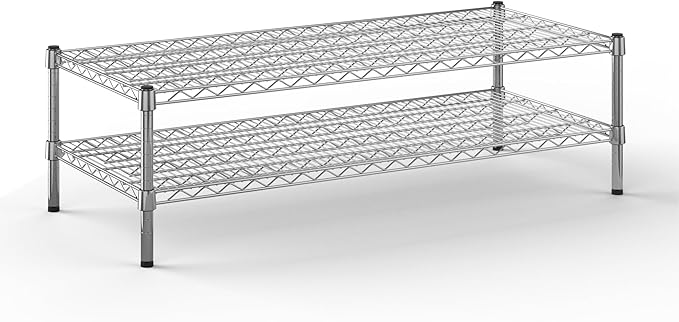 Regal Altair 21" Deep x 48" Wide x 14" Height Wire Shelving Kit | 2-Tier | NSF Commercial Storage Rack Unit