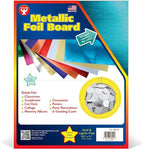 Hygloss Metallic Cardstock Sheets – 100 Shiny Light Blue Sheets, 8.5” x 11” - Sturdy 10 pt. – Metallic Foil Board Paper for Crafts, Scrapbooking, Posters & Decorations
