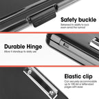 6 Pack Clipboard with Storage, High Capacity Storage Clipboard 8.5 x 11 with Pen Holder, Letter / A4 Size, Inner Plastic Folder Attached for Teacher Office Home, Size 13.4 x 9.4 x 0.9 in