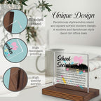 School Social Worker Gifts, Thank You Desk Sign for Student Support Staff, Inspirational Appreciation Plaque for Emotional Wellness Advocates, Office Decor PA043