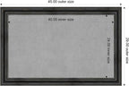 Amanti Art Black Framed Magnetic Board 29x45 Large Vision Board for use with Magnets, 100% Metal Sheet to Display Items as Office Decor or for Home Organization in mudroom, Kitchen or Kids Room