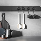 MIKEDE 120 LBS Black Magnetic Hooks, 6 Pack Swivel Swing Magnet Hooks Heavy Duty, Strong Neodymium Magnets Hanger for Hanging, Grill, Cruise Cabins - 32mm(1.26in) in Diameter