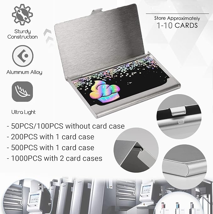 Custom Business Cards Double-Sided Personalized Stationery | Professional 300GSM Matte Paper for Small Business | 3.5x2 Inch