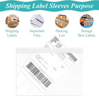 6”×9” Self-Adhesive Shipping Label Sleeves, FungLam Shipping Label Sleeves, Packing List Envelopes, Clear Top Loading Packing List, Shipping Labels Pouches for Shipping Labels/Files 100 Pack