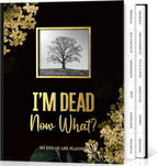 Lanpn I'm Dead, Now What Journal, End of Life Planner Death Book Organizer with Tabs, When I Die Planning Journals for Senior, Final Wishes & Financial Estate Planners, Leather Hardcover