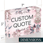 Custom Acrylic Sign Personalized, Custom Desk Name Plate, 18 Styles, (5"x7"), With Gift Box, USA Made by Acryluxe. (Glowing)