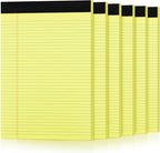 6 Pack Yellow Legal Pads 8.5 x 11 College Ruled Lined Writing Note Pads 8.5 x 11 Narrow Ruled Yellow Paper Pads 8.5 x 11 Legal Pad 8.5 x 11 Pads of Paper 30 Sheets Writing Pad Legal Notepads 8.5 x 11