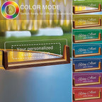 Acrylic Desk Name Plate Personalized, Custom Light Up Office Sign for Boss Employee Teacher, Appreciation Gifts for Coworkers, Professional Desk Decor