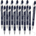 Zonon 12 Pcs Inspirational Pens Bulk Funny Ballpoint Pen with Stylus Tip Motivational Gifts for Valentine's Day Teacher Coworkers Nurse School Office Supplies(Navy,Motivational Style)