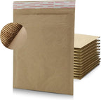 PACRON Biodegradable & Compostable Honeycomb Padded Mailers (6”x10"–250pk) Recyclable Hex Coat Paper Shipping Envelopes with Tamper-Resistant Self-Seal, Durable Brown Mailing Envelopes - Made in USA