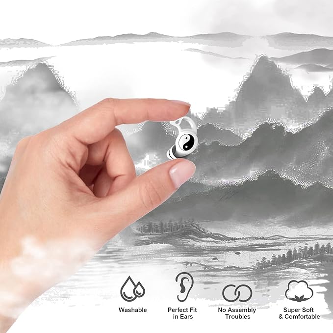 VANLON Sleeping Ear Plugs, Reusable Ear Plugs for Noise Reduction, 2Pairs Super Soft Fit Silicone Earplugs for Sleep, Concert, Hearing Protection, Travel, 33dB Noise Cancelling Earbuds (White)