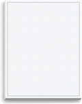 Graph Paper Pad for Blueprint Drawings, Drafting, Engineering Drawing, and Planning - Graph Paper 8.5x11 Blueprint Quadrille Grid Paper Pads with Blue Lines, High Brightness 50 Sheets (1-Pack)