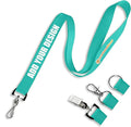 Wristband Bros Custom Lanyards For ID Badges, Keys & More | Add Text & Logos | Choose Your Attachment | Bulk Quantities For Events