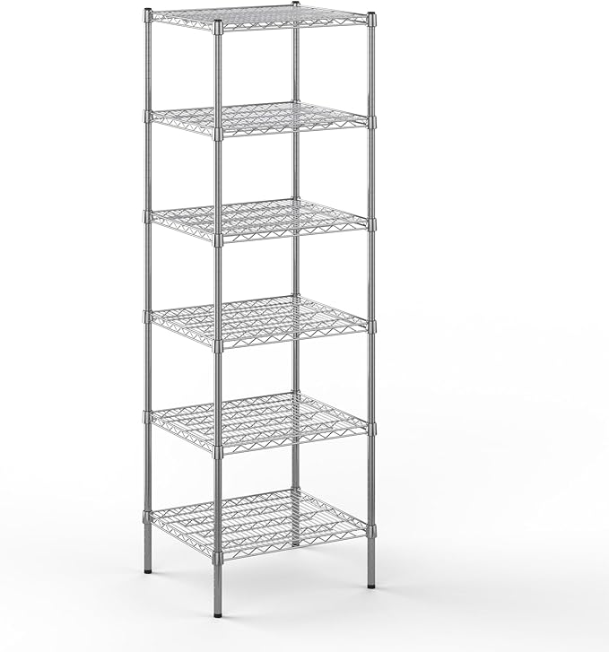 Regal Altair 21" Deep x 24" Wide x 74" Height Wire Shelving Kit | 6-Tier | NSF Commercial Storage Rack Unit