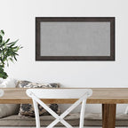 Amanti Art Black Framed Magnetic Board 15x27 Small Vision Board for use with Magnets, 100% Metal Sheet to Display Items as Office Decor or for Home Organization in mudroom, Kitchen or Kids Room