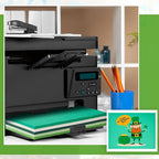 Sinmoe 100 Sheets 5 Shades Cardstock Paper 8.5 x 11 Inches 180gsm Solid Core Printer Paper for Scrapbooking DIY Arts Crafts Making Office Home Supplies (Green Series)