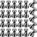 LOVIMAG Fridge Magnets 25Pcs Refrigerator Whiteboard Small Strong Magnet Classroom Kitchen Accessories Decorative Locker Set Decor Must Haves Office Calendar Refrigerador Magnetic Cute Crafts Black