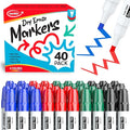 ANYUKE Low Odor Dry Erase Markers, Chisel Tip Whiteboard Markers Non-Toxic, 40 Count 4 Colors Dry Erase Pens, White Board Markers Dry Erase for Classroom Must Haves, Teacher & Office Supplies