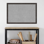 Amanti Art Black Framed Magnetic Board 27x39 Large Vision Board for use with Magnets, 100% Metal Sheet to Display Items as Office Decor or for Home Organization in mudroom, Kitchen or Kids Room